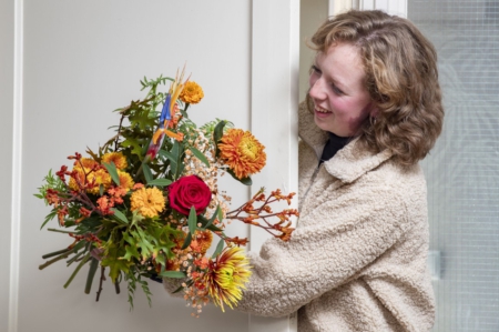 Bruisend Boeket bloemen boeketten He-as Binnema Sneek Heerenveen